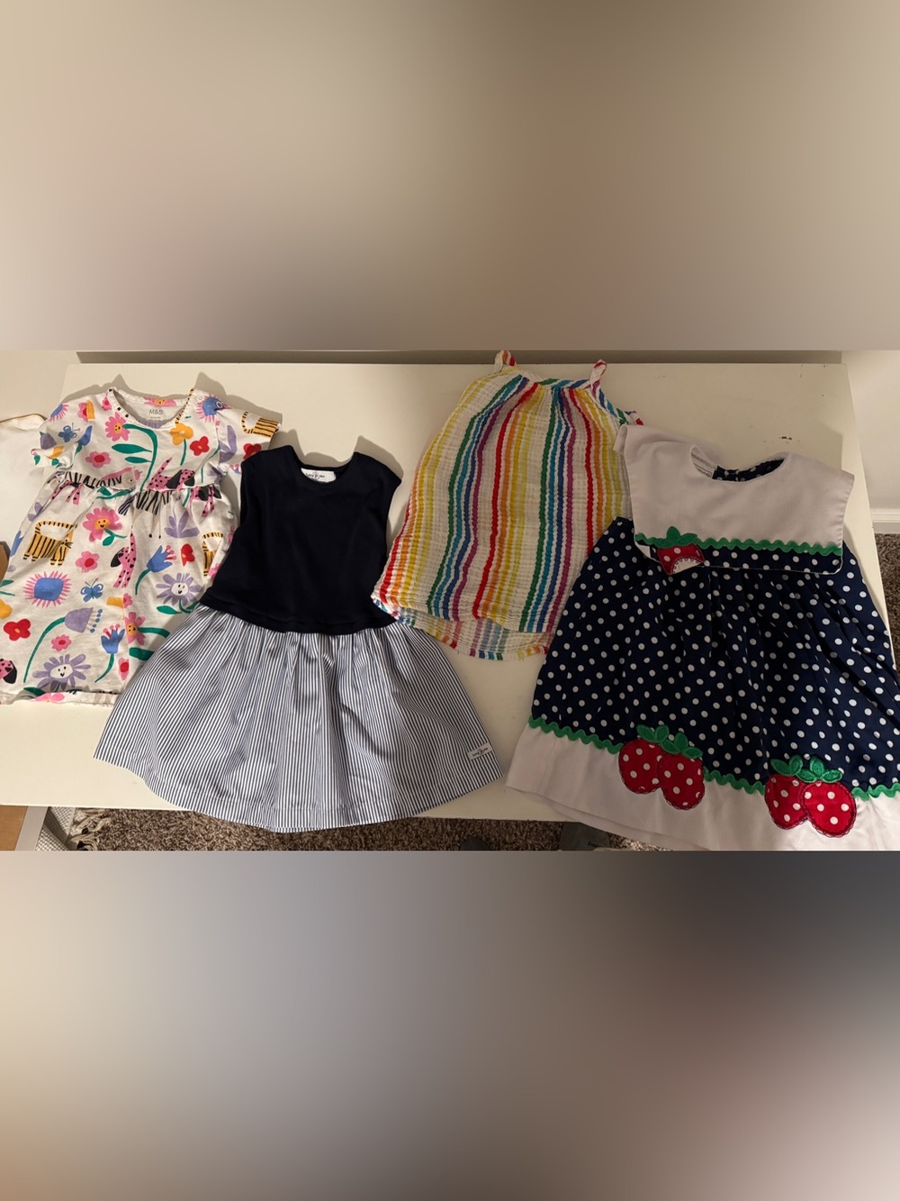 4 girls dresses 12-2T (Primary, Mark & Spencer, Sable et Mer, Samantha Says)